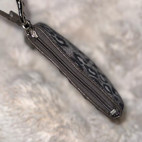 Coach Metallic Leopard Print Wristlet - Picture 3 of 8